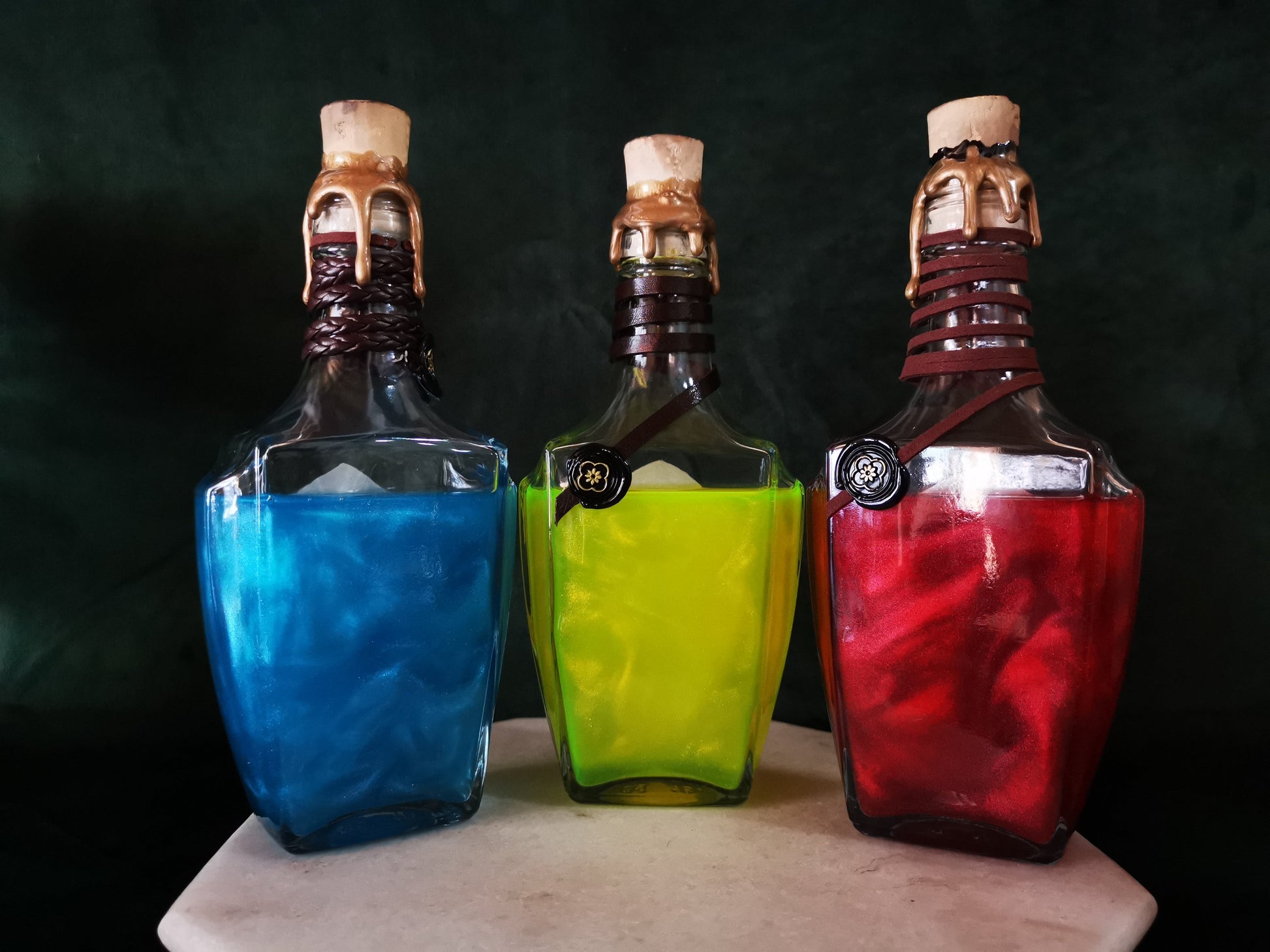 Lot de 3 (Ether - Elixir - Potion) Final Fantasy Aravis Potions Apothecary Harry Potter