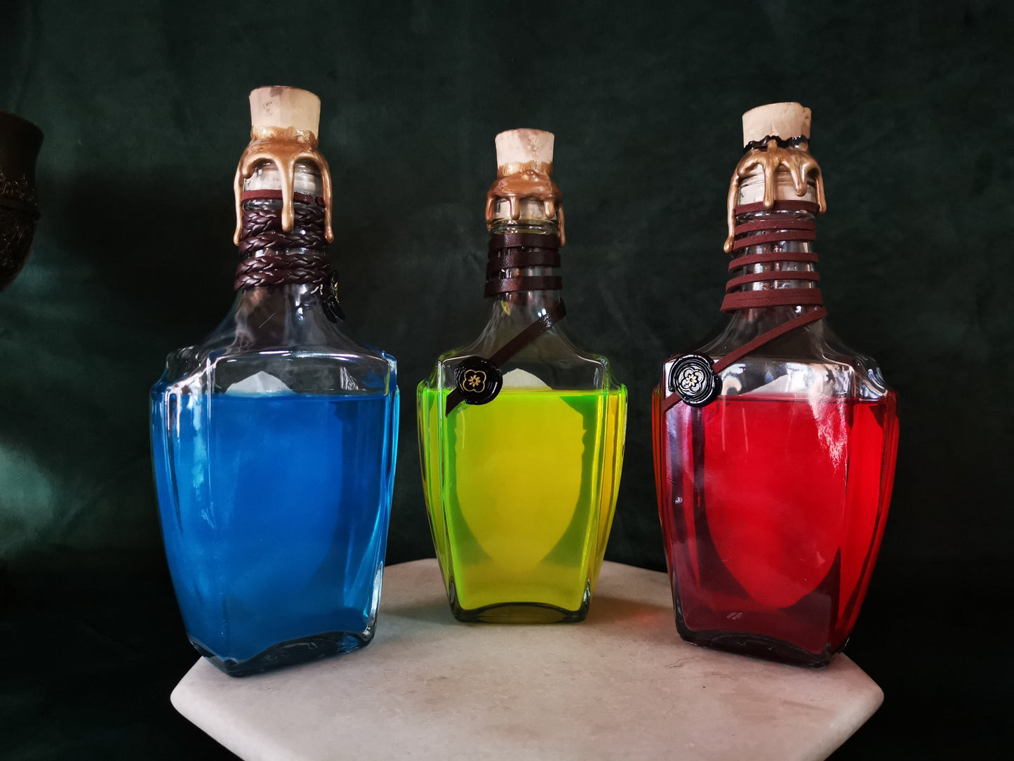 Lot de 3 (Ether - Elixir - Potion) Final Fantasy Aravis Potions Apothecary Harry Potter