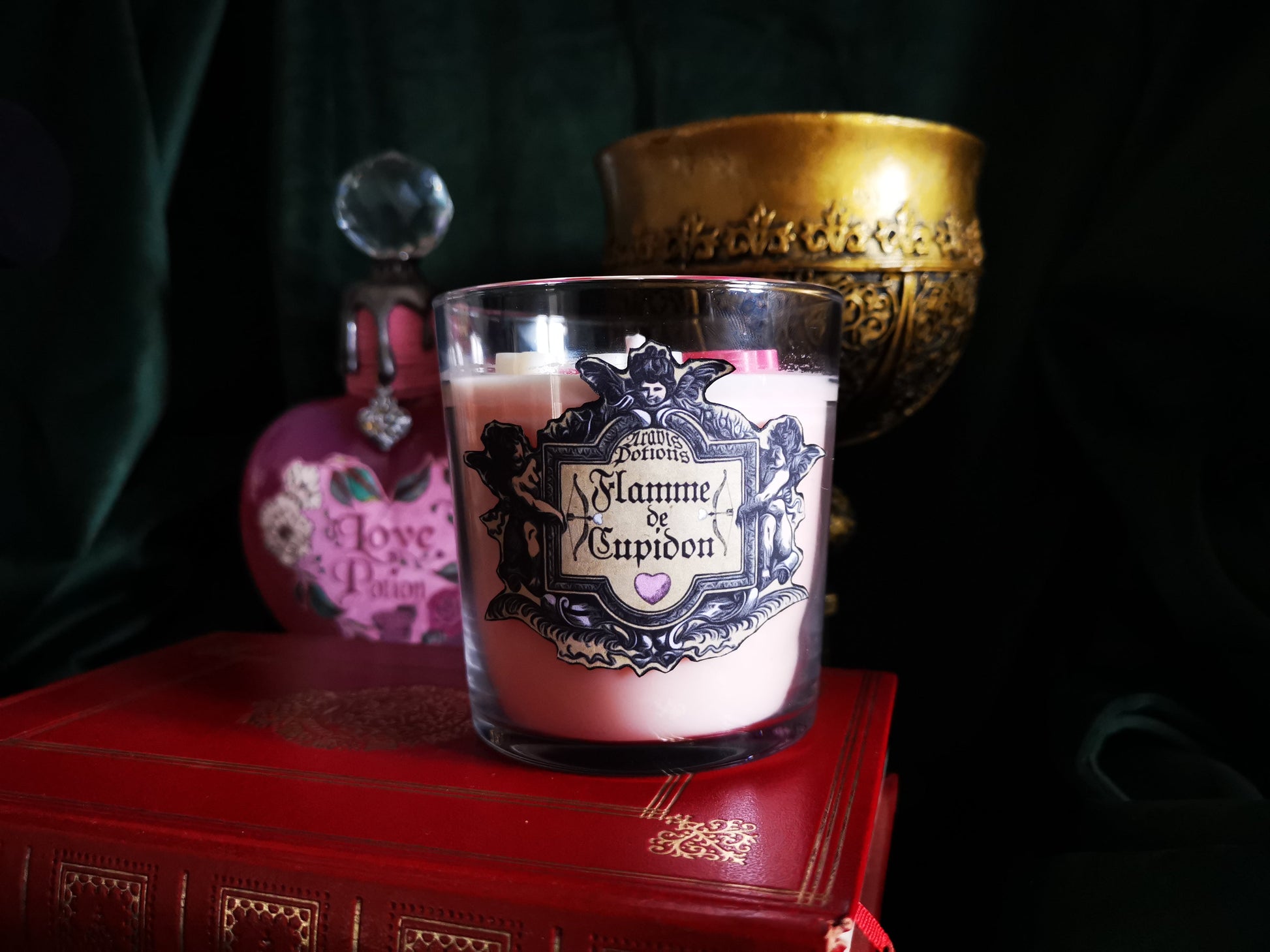 Bougie Flamme de Cupidon Aravis Potions Apothecary Harry Potter