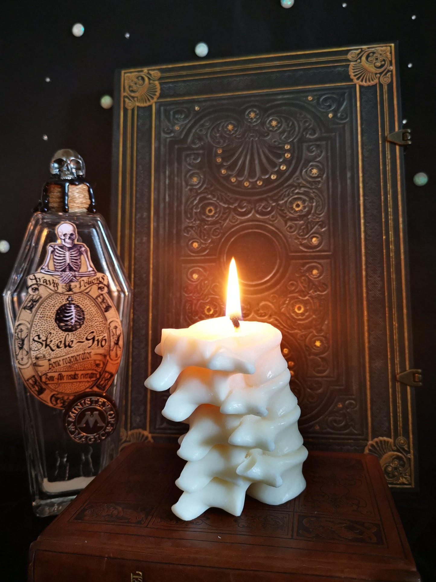 Spine Bone candle Aravis Potions Apothecary Harry Potter